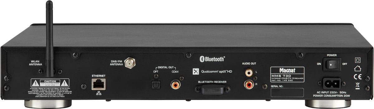 Magnat Mms 730 Reproductor De Red Dab+ Fm Usb Wi-Fi Bluetooth Negro