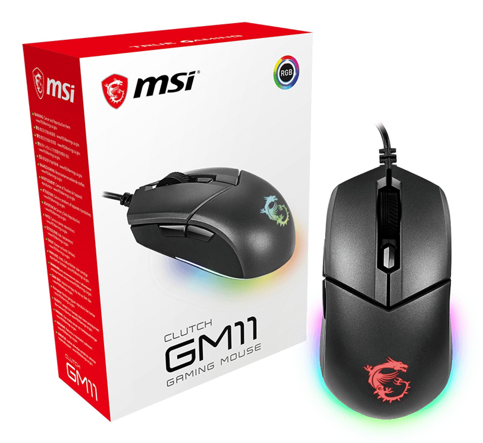 EAN 4719072646912 - MSI Clutch GM11 ratón Juego Izquierda USB tipo A Óptico 5000 DPI imagen 5
