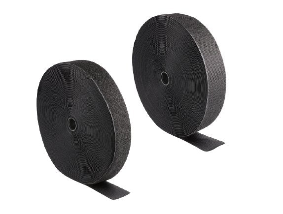 Delock Cinta Adhesiva De Velcro Resimente Y Cinta De Vellón 25mx50mm Sw