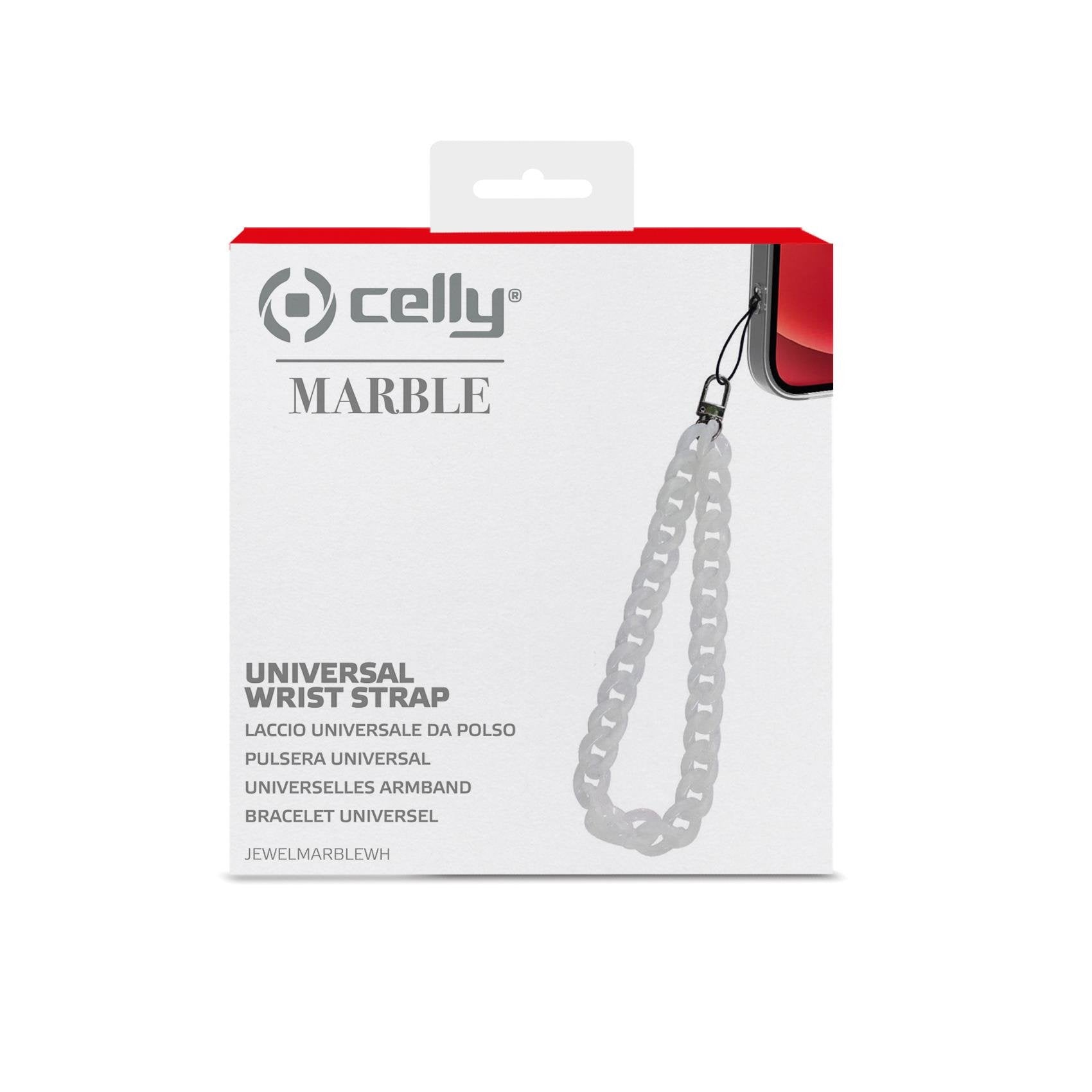 EAN 8021735195573 - Celly JEWELMARBLEWH accesorio para teléfono móvil o smartphone Gancho imagen 3