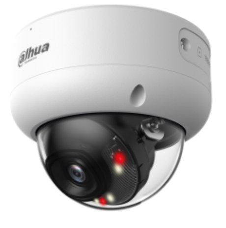 Dahua Ipc-Hdbw3449e-S-Il-0280b Domo Ip H265 4m Wdr Iluminación Dual Led40m/Ir40m 2.8mm Ik10 Ip67 Poe Sd Mic Ai
