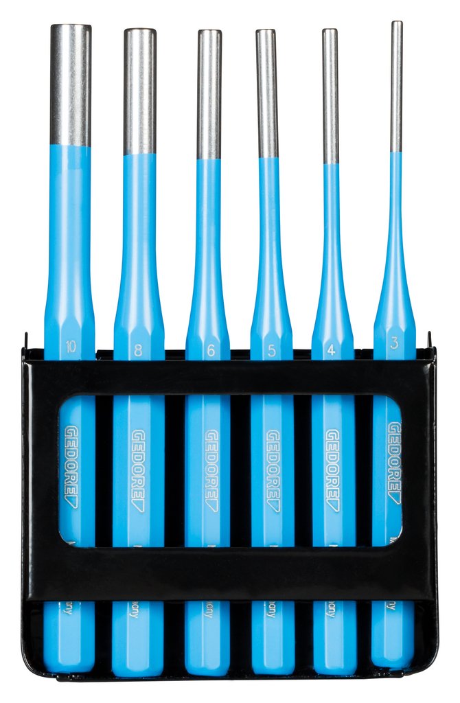 Gedore Splint Driver Set 316 D, Azul De 6 Partes, En Cassette Plegable De Metal 3014320