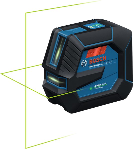EAN 4053423303315 - Bosch GLL 20-22 G Nivel de línea 20 m 500-540 nm (< 10mW) imagen 1