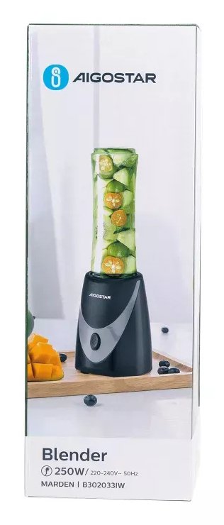 Batidora De Vaso 250w 0.5l Negro Aigostar