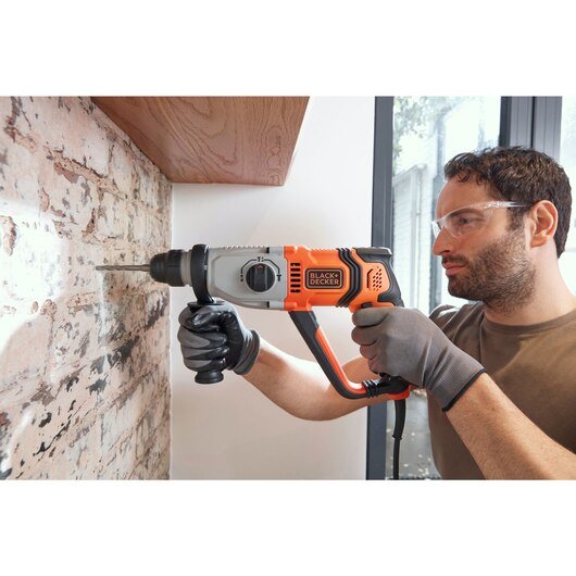 Martillo Black+Decker Behs02k-Qs, Perforador Negro/Naranja