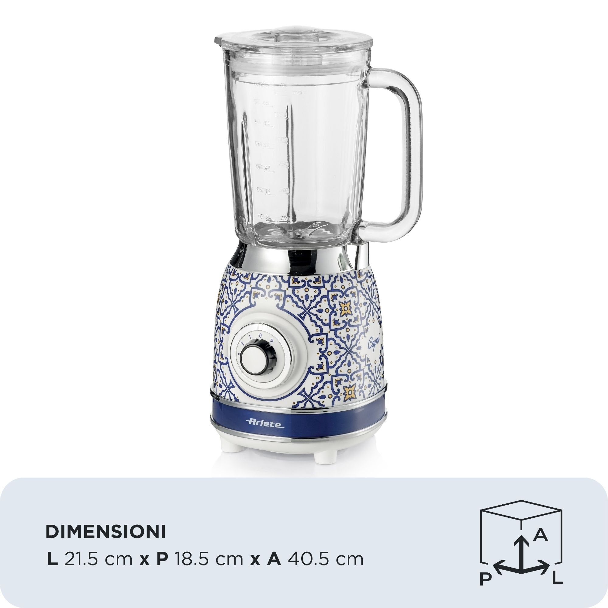 EAN 8003705122888 - Ariete 0583/0C 1,5 L Batidora de vaso 1000 W Blanco, Azul claro imagen 2