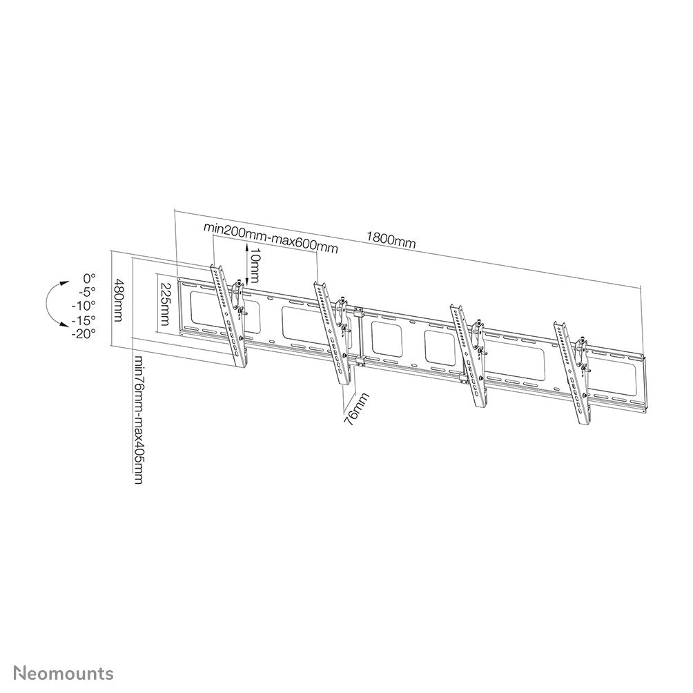 Newstar Soporte De Pared Para Menú Board
