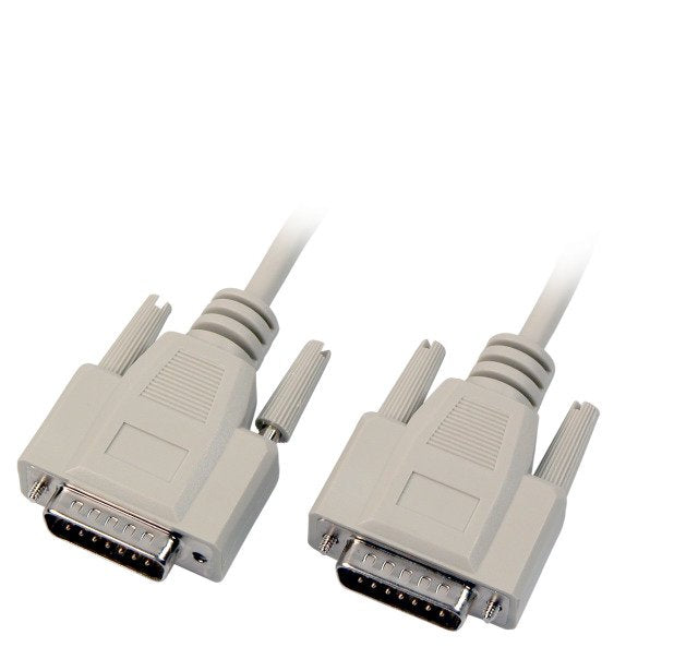 Efb Datencable Seriell 1:1, 2x Dsub 15, St.-St., 2,0m, Beige