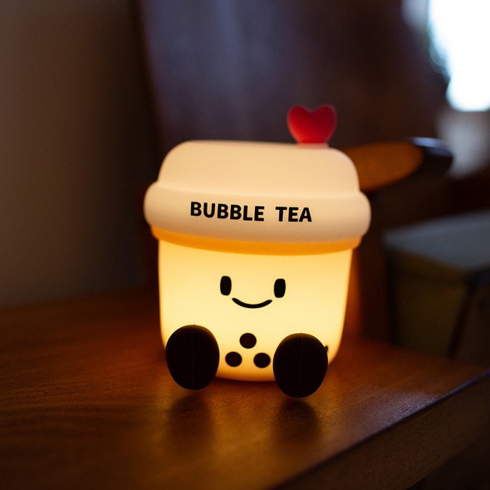 Lámpara Nocturna Led Recargable Modelo Té Burbujas