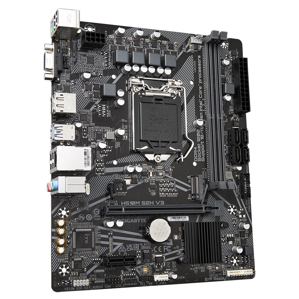 Placa Base Gigabyte H510m S2h V3 Lga1200 Matx Mb 2xddr4 4xsata 1xm.2