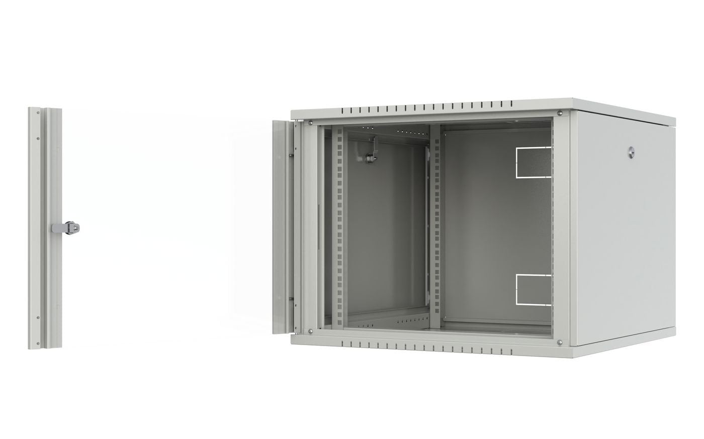 Quick Assembly Flat Pack 19"  9u Rack Wall Mount W:600 X