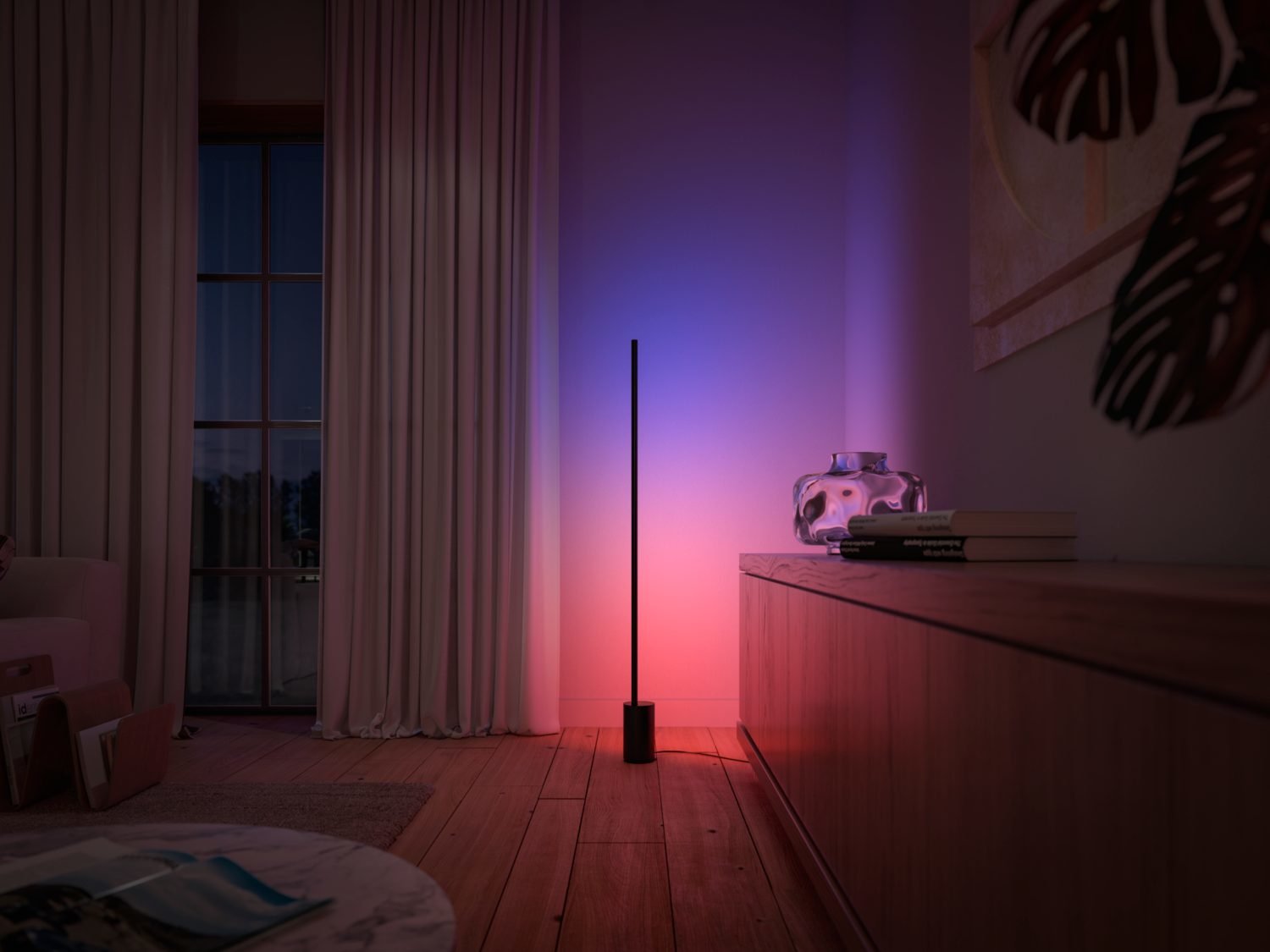 Philips Hue Signe, Lámpara De Pie Led Inteligente Compatible Con Alexa Y Google Home