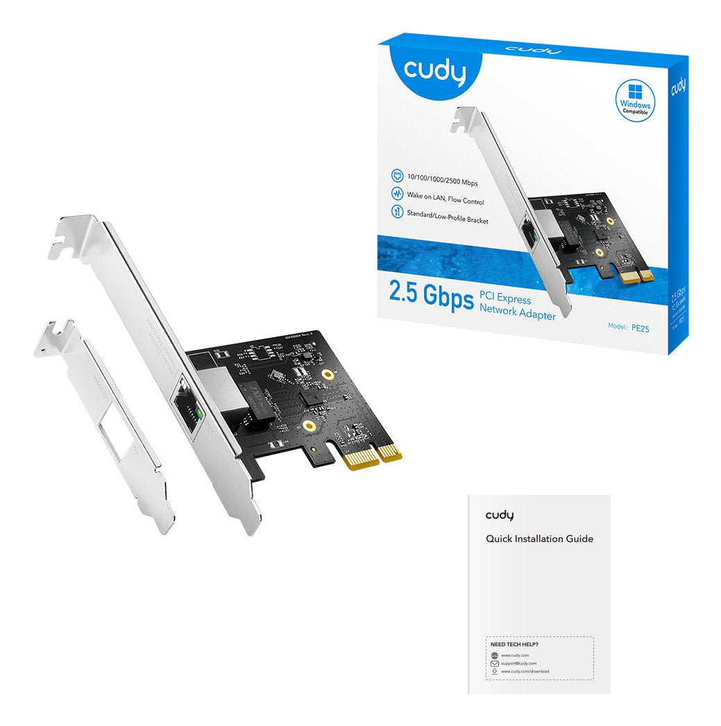EAN 6971690791483 - Cudy PE25 adaptador y tarjeta de red Interno Ethernet imagen 3