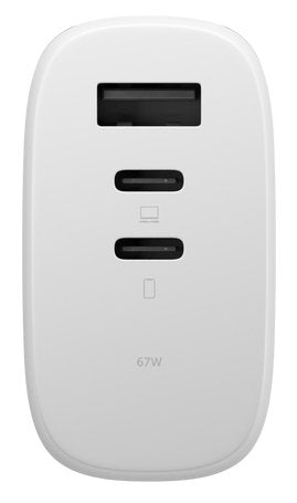 Native Union Fast Gan Charger Pd 67w Portátil, Smartphone, Tableta Blanco Corriente Alterna Carga Rápida Interior