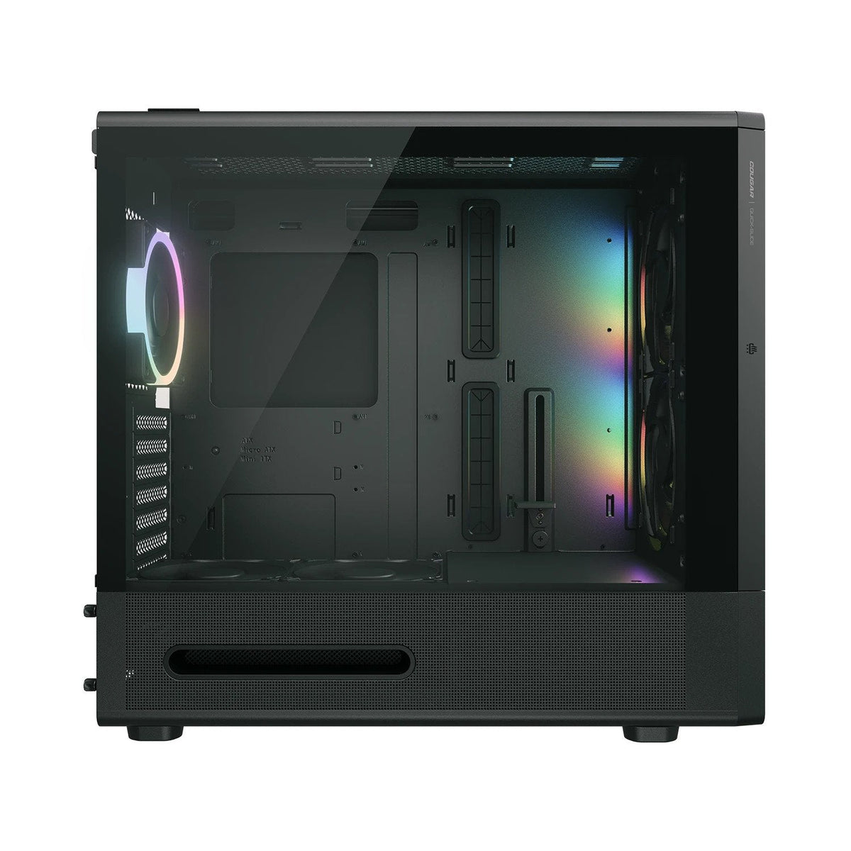 Caja Pc Cougar  Midi-Tower Duoface Pro Argb, Negro
