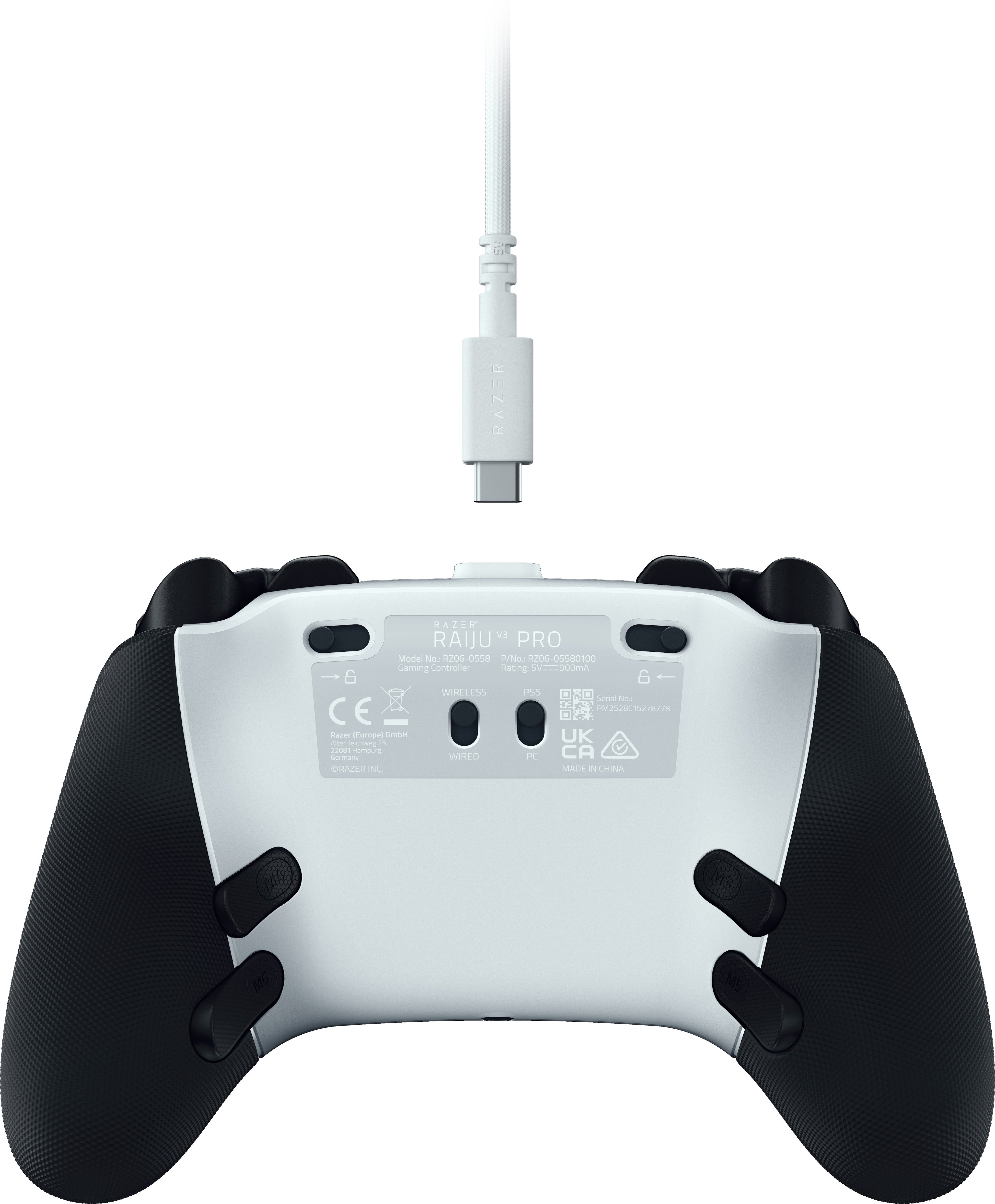 EAN 8887910082201 - Razer Raiju V3 Pro Negro, Blanco RF/USB Gamepad Analógico PC, PlayStation 5 imagen 6