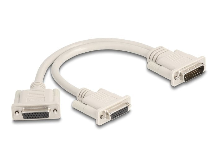 Adapter Y-Cable Splitter D-Sub Hd 26 Pin Stecker Zu 2 X D-Sub Hd 26 Pin Buchse Mit Schrauben 30 Cm
