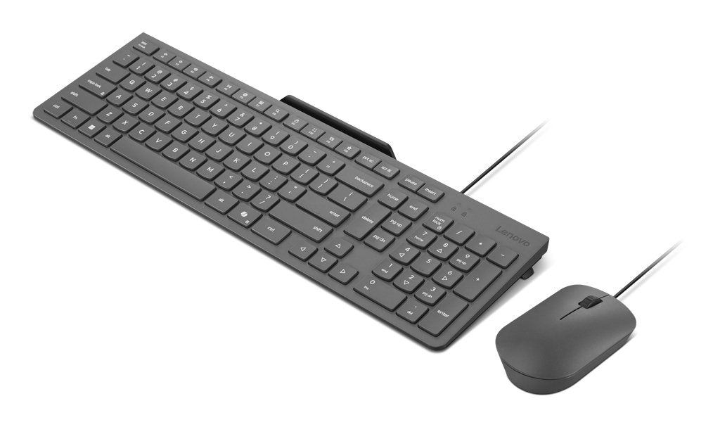 EAN 0195892110583 - Lenovo GX31R09775 teclado Ratón incluido Hogar / Oficina USB Inglés de EE. UU. Gris imagen 2