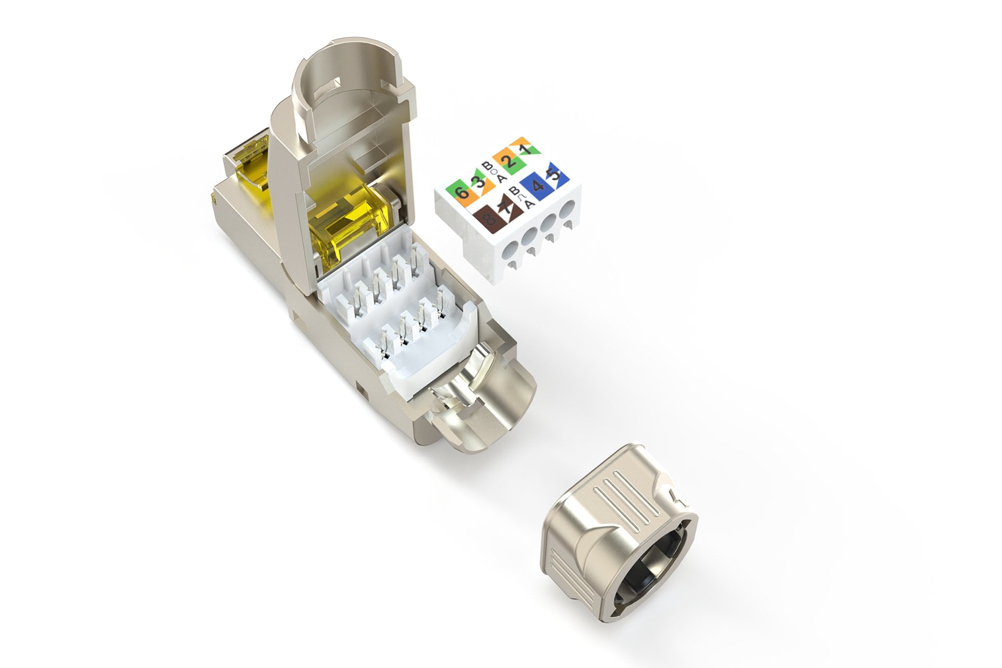 EAN 4016032499381 - Digitus DN-93838 conector RJ-45 Plata, Amarillo imagen 4