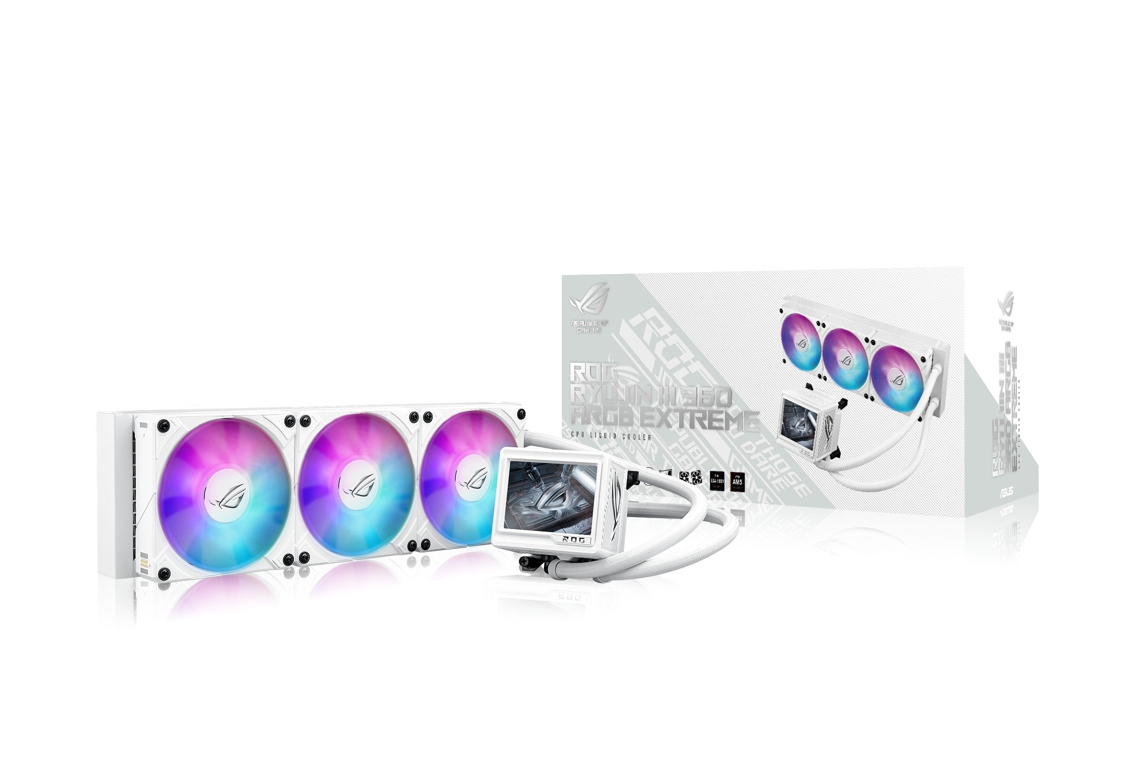 EAN 4711387789957 - ASUS ROG RYUJIN III 360 ARGB EXTREME WHT Procesador Sistema de refrigeración líquida todo en uno 12 cm Bl imagen 19