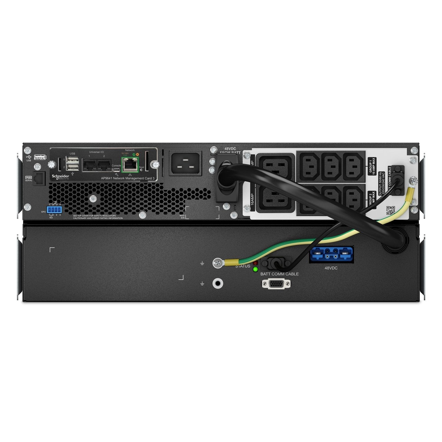 Apc Smart-Ups Srt Lithium Ion 3000va Rm 4u 230v Long Runtime With Network Card