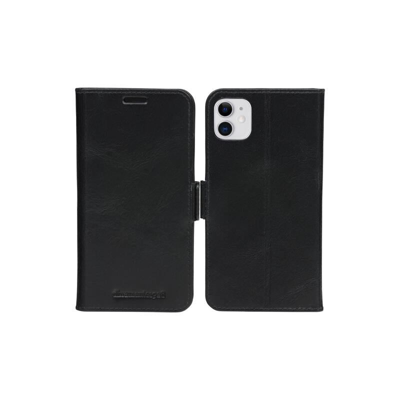 Dbramante1928 Copenhagen Slim Funda Con Tapa Para Teléfono Móvil Cuero De Grano Entero Negro Para Apple Iphone 11