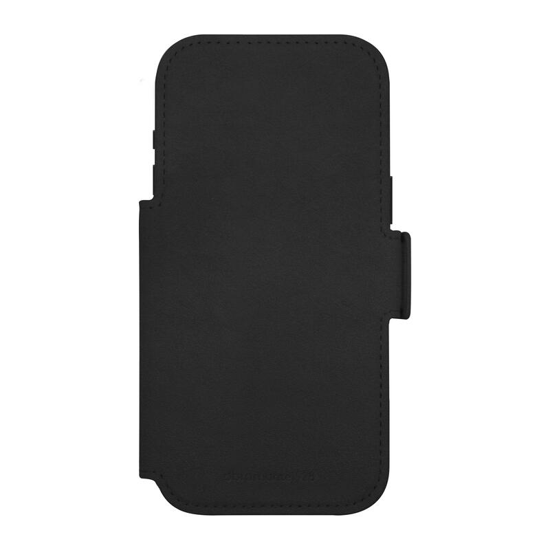 Dbramante1928 Lynge Funda Con Tapa Para Teléfono Móvil Compatibilidad Con Magsafe Cuero De Grano Entero Negro