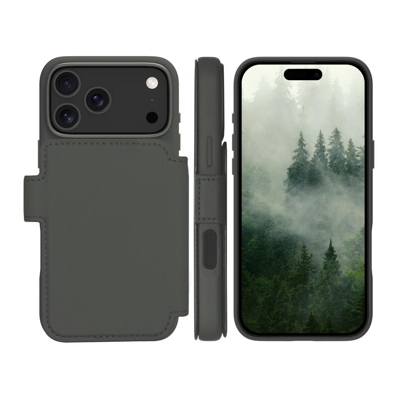 Dbramante1928 Lynge Funda Con Tapa Para Teléfono Móvil Compatibilidad Con Magsafe Sombra Del Bosque
