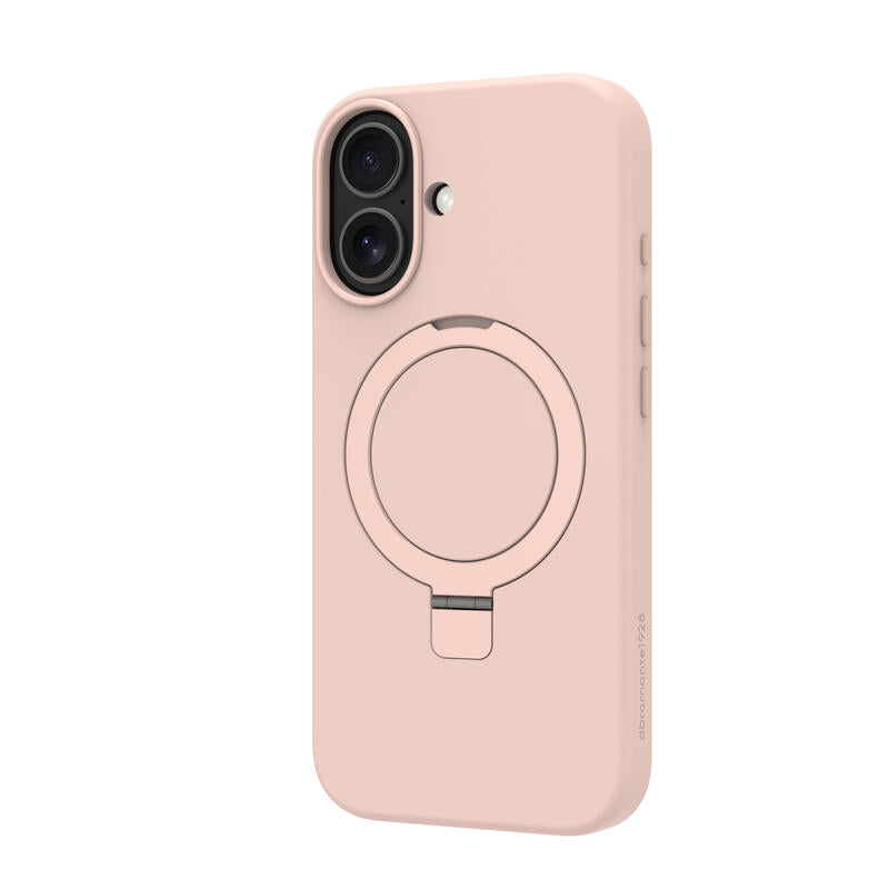 Dbramante1928 Roskilde Kick Icon Carcasa Trasera Para Teléfono Móvil Compatibilidad Con Magsafe Arena Rosa Para Apple Iphone 17