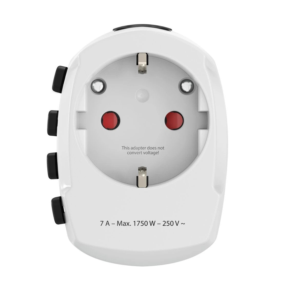 Hama World Travel Pro Adaptador Universal De Viaje - Mas De 150 Paises - 250v, 7a - Blanco
