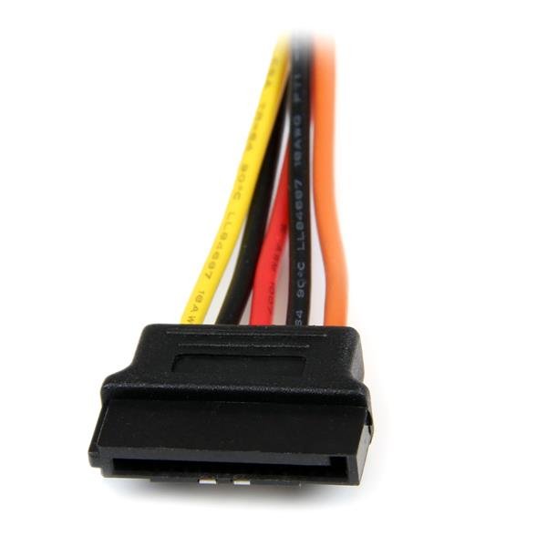 Startech Cable Bifurcador Alimentacion Sata 1xsata Macho A 2xsata Hembra 0,15m Con Cierre De Segurid