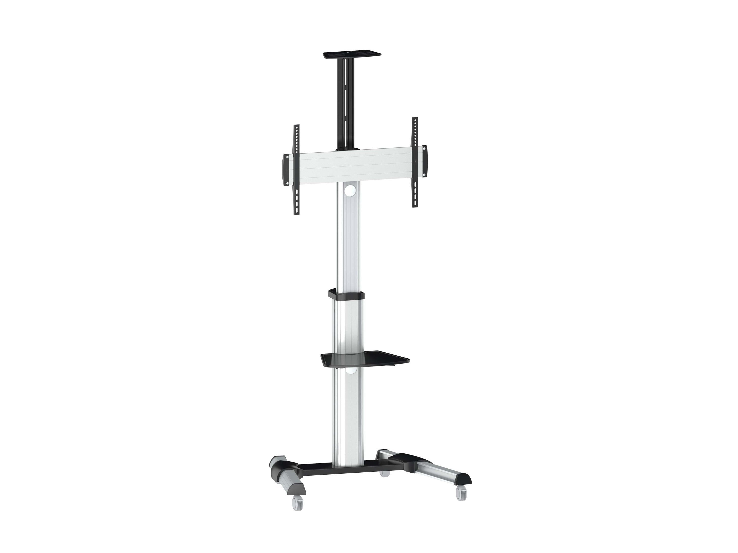Soporte Pantalla De Suelo Con Ruedas Equip Para Pantalla  De 37 - 70  Fijo  Rotacion 90º De Aluminio Max. Vesa  600x400 Hasta 50kg