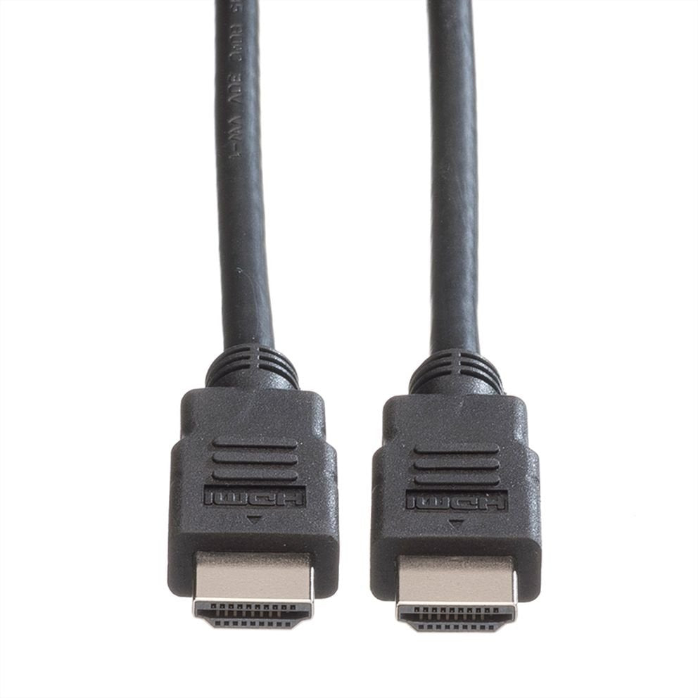 Roline Verde Hdmi High Speed Cable Mit Ethernet, Tpe, Schwarz, 1 M