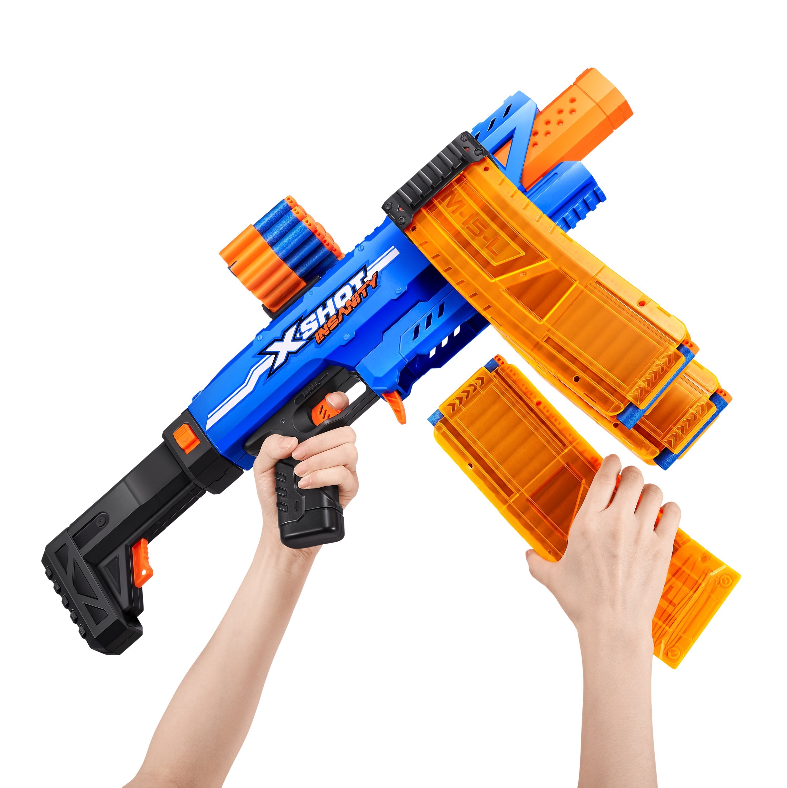 Zuru Xshot - Insanity Clip Blaster Motorisiert Mit Darts 36786
