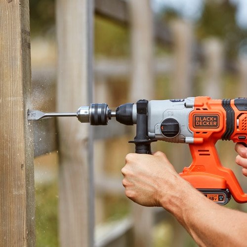 Martillo Combinado Inalámbrico  Black+Decker -Bcd900e2k, 18 Voltios, Martillo Perforador Bcd900e2k-Qw