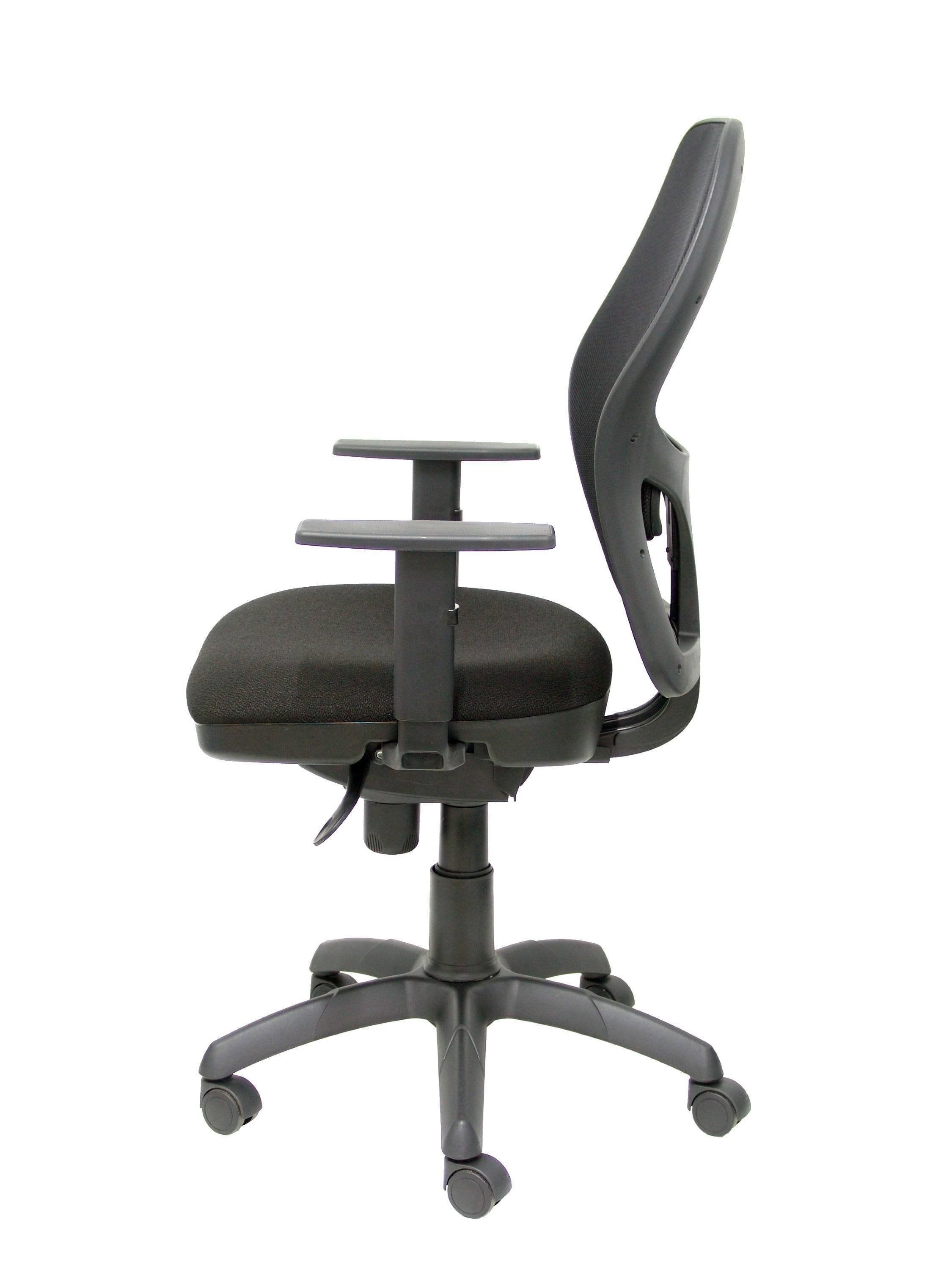 Silla Jorquera Malla Negra Asiento Bali Negro