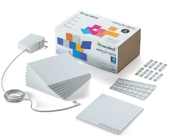 Panel Led Nanoleaf Canvas Starter Kit 9pk