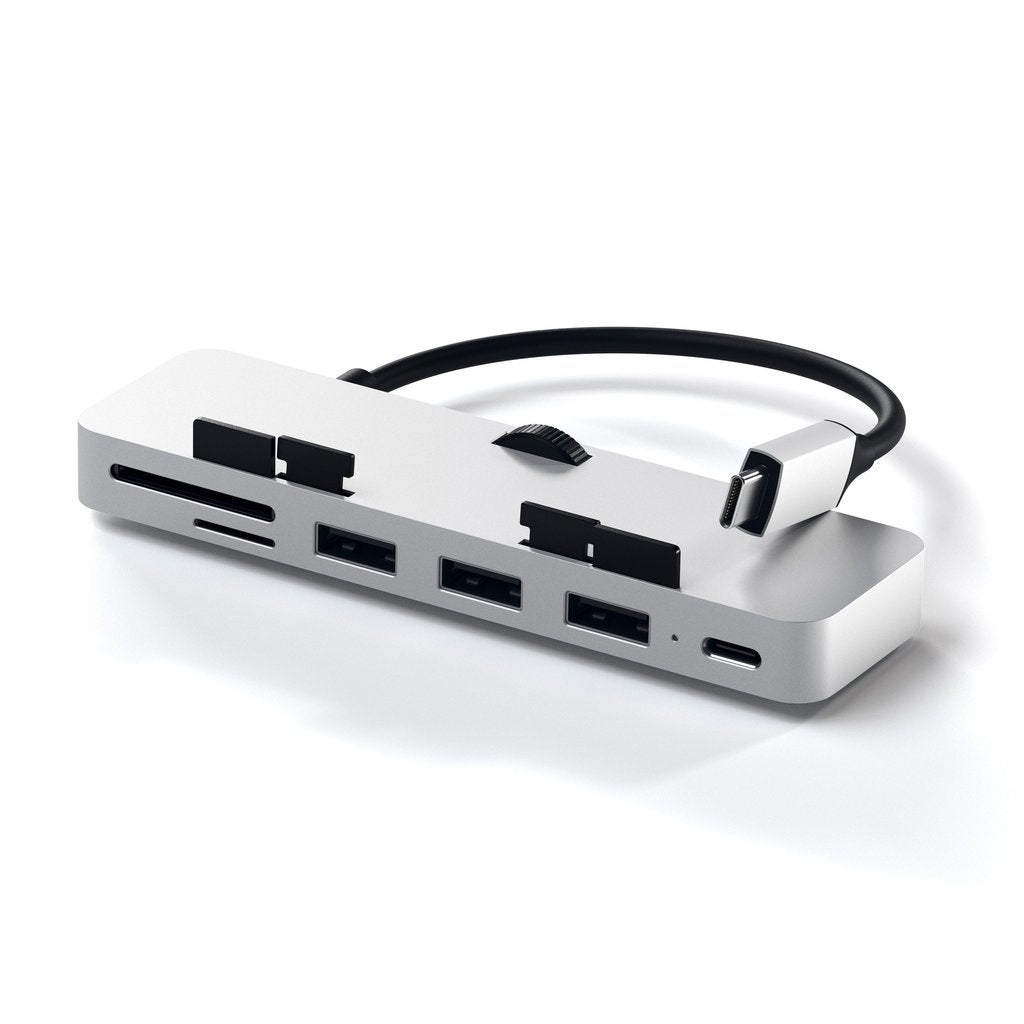 Satechi St-Tcimhs Base Para Portátil Y Replicador De Puertos Usb 3.2 Gen 1 (3.1 Gen 1) Type-C Plata