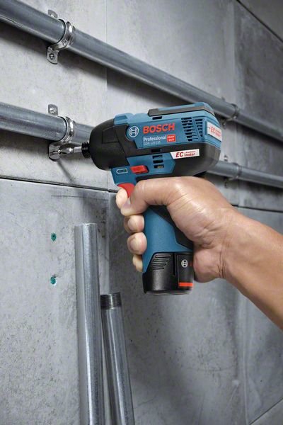 EAN 3165140910682 - Bosch 0 601 9E0 005 atornilladora de impacto con batería 1/4" 3100 RPM 110 Nm Negro, Azul 12 V imagen 4