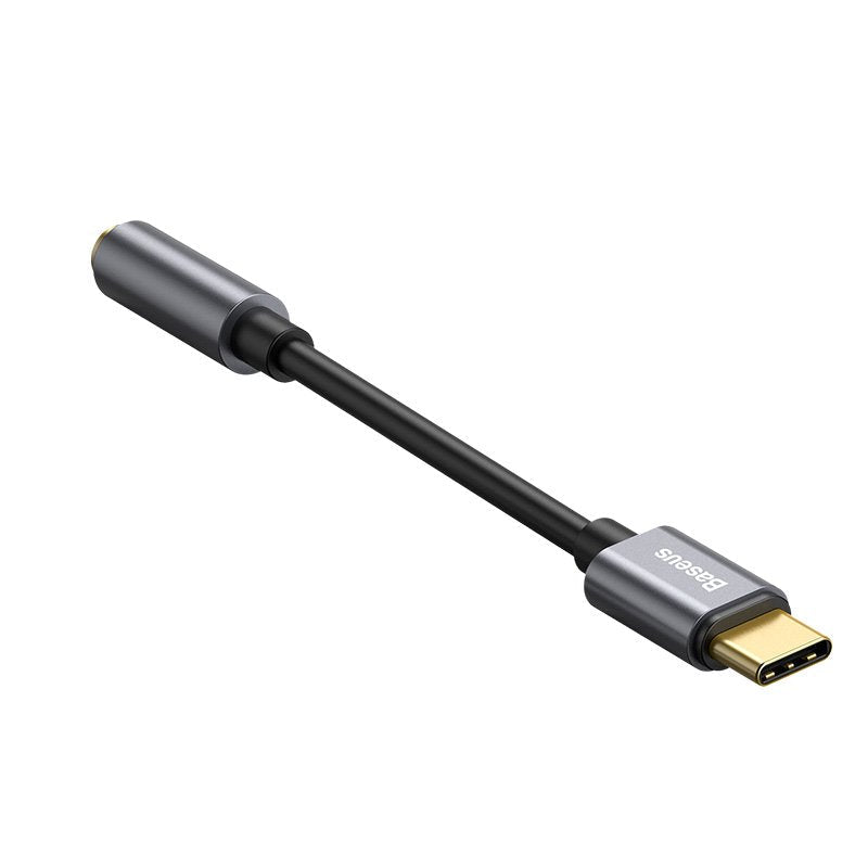Baseus L54 Cable De Teléfono Móvil Negro, Gris Usb C 3,5mm