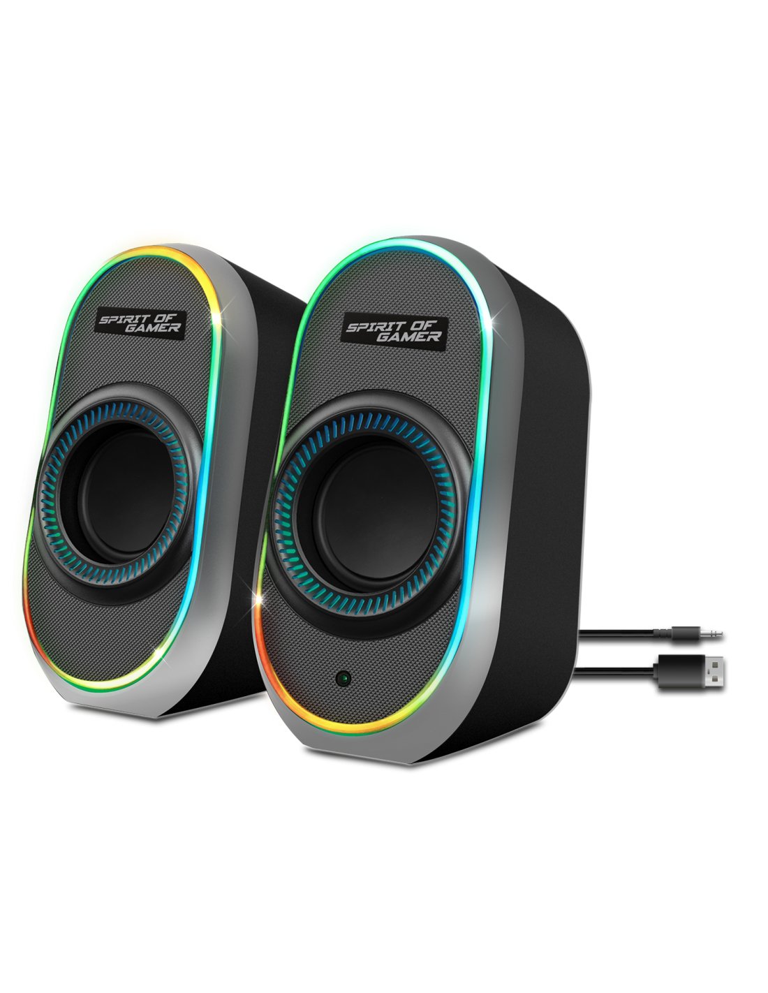Spirit Of Gamer Altavoz 2.0 Fanatic 500 Rgb Black