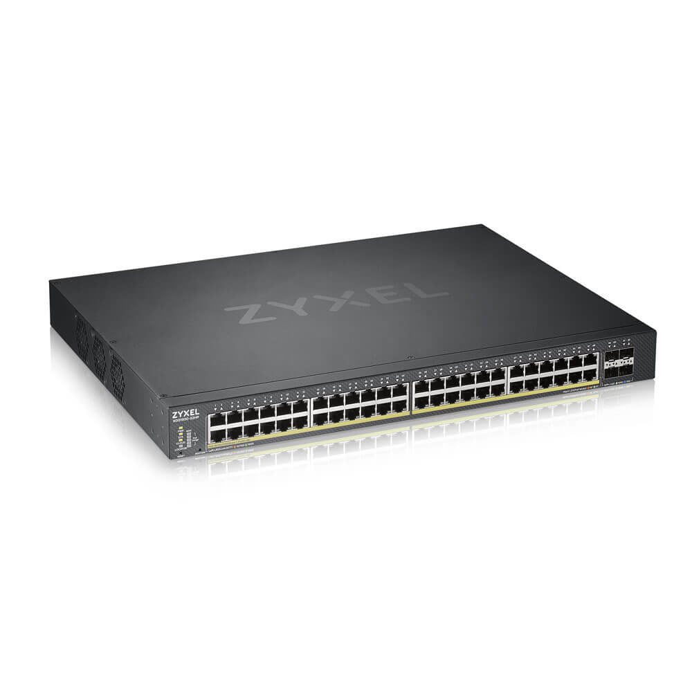 Switch Zyxel 52 Puertos Smart Managed Serie Xs Poe 48x Gb 4x 10gb Sfp+