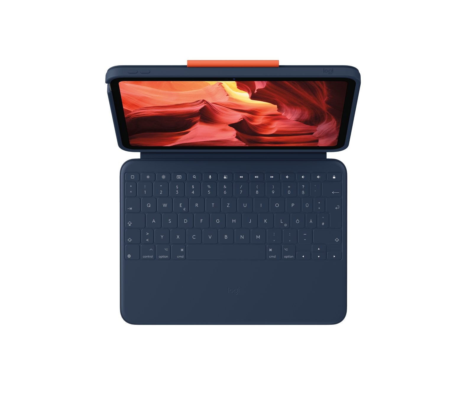 EAN 5099206107045 - Logitech 920-011191 teclado para móvil QWERTZ Alemán Smart Connector Azul imagen 4