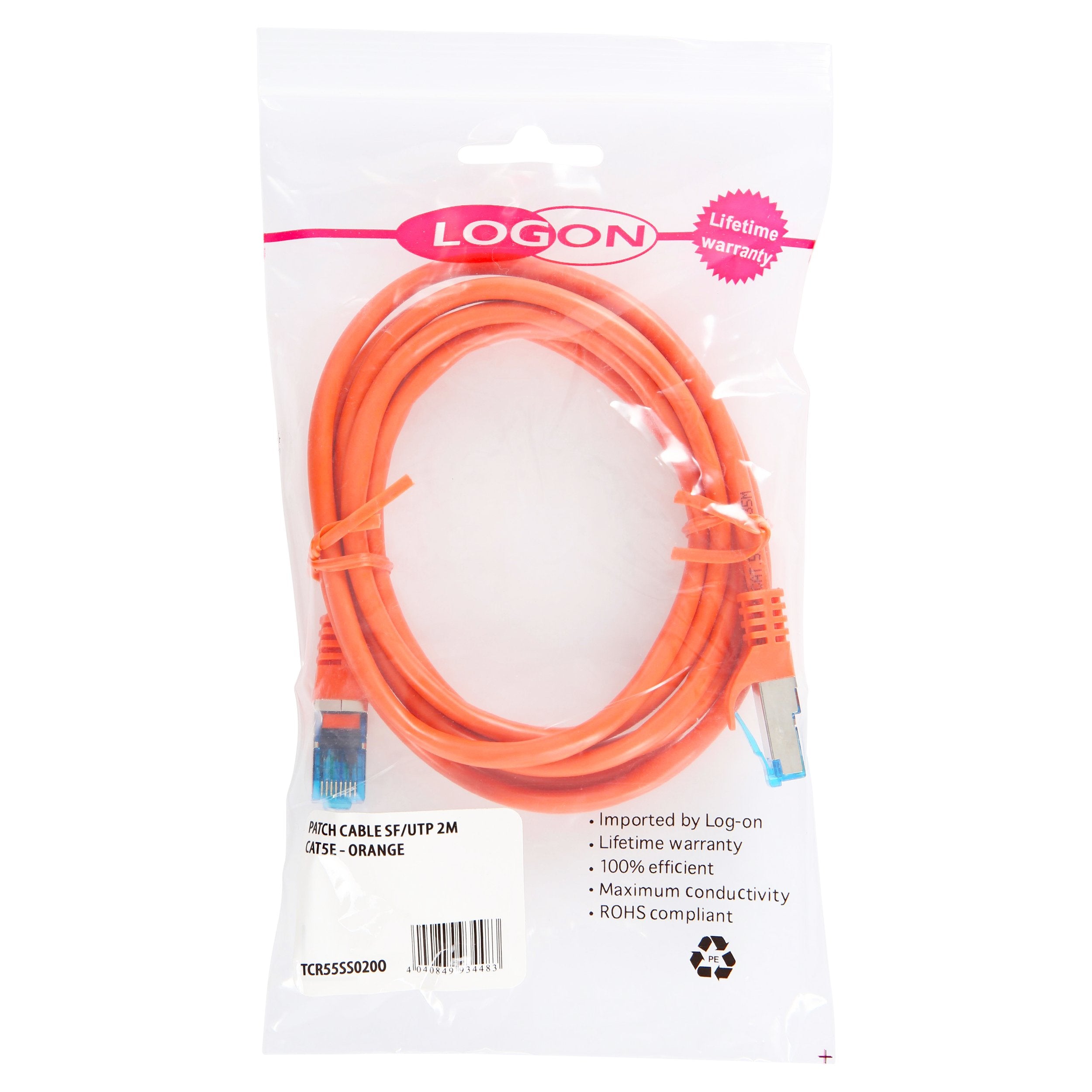 EAN 5420016856784 - LOGON TCR55SS075O cable de red Naranja 7 m Cat5e SF/UTP (S-FTP) imagen 2