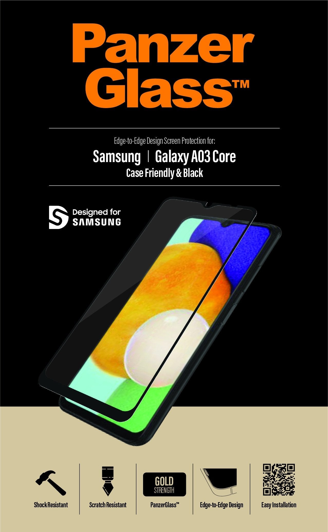 Protector Panzerglass 7283  De Pantalla O Trasero Para  Samsung - Galaxy A03 Core  Galaxy A13 5g Galaxy A04s 1 Pieza