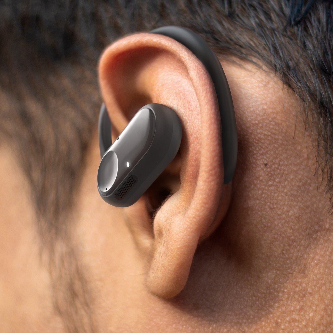 Auricular Bluetooth Open Ear Hama Spirit Open Ows Tws 18h Microfono Color Negro