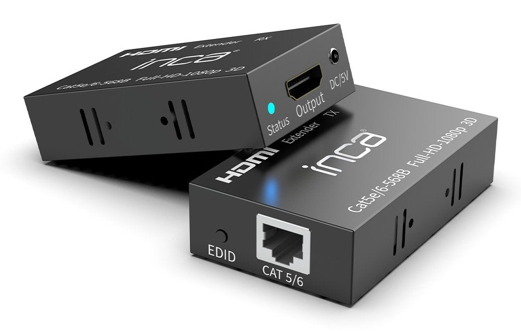Inca Iex-60 Extensor Audio/Video Transmisor De Señales Av Negro