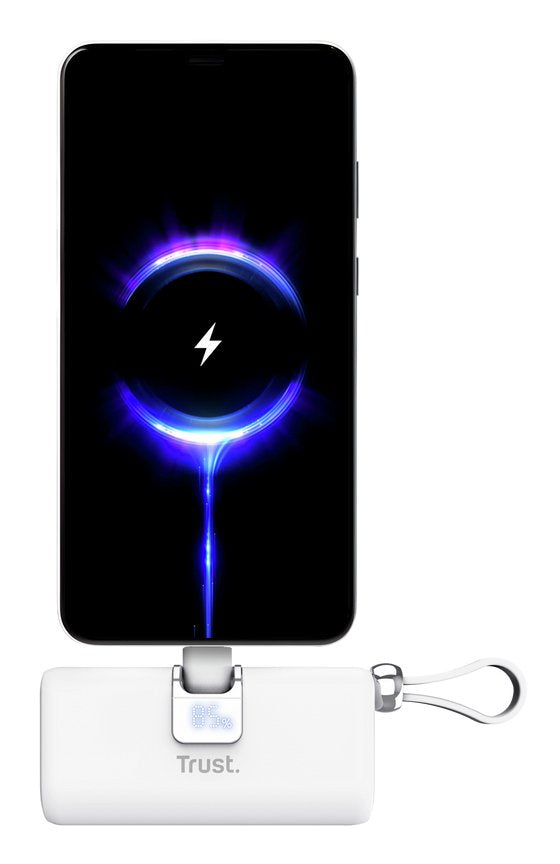 Powerbank 5000mah Trust Pacto 26105 18w Blanca