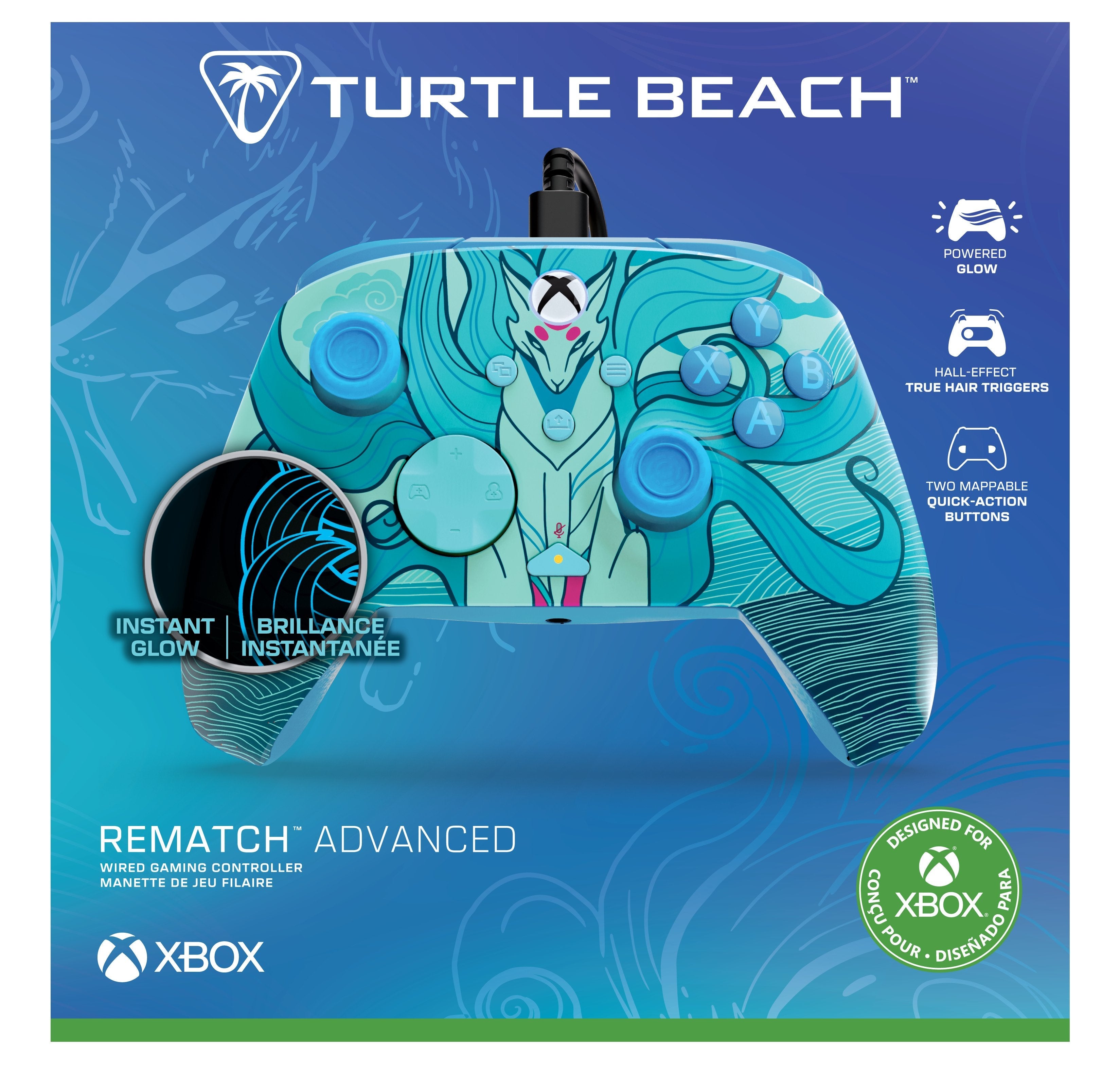 Turtle Beach Rematch Advanced Wired Blue Kitsune  (Xbs, Pc)