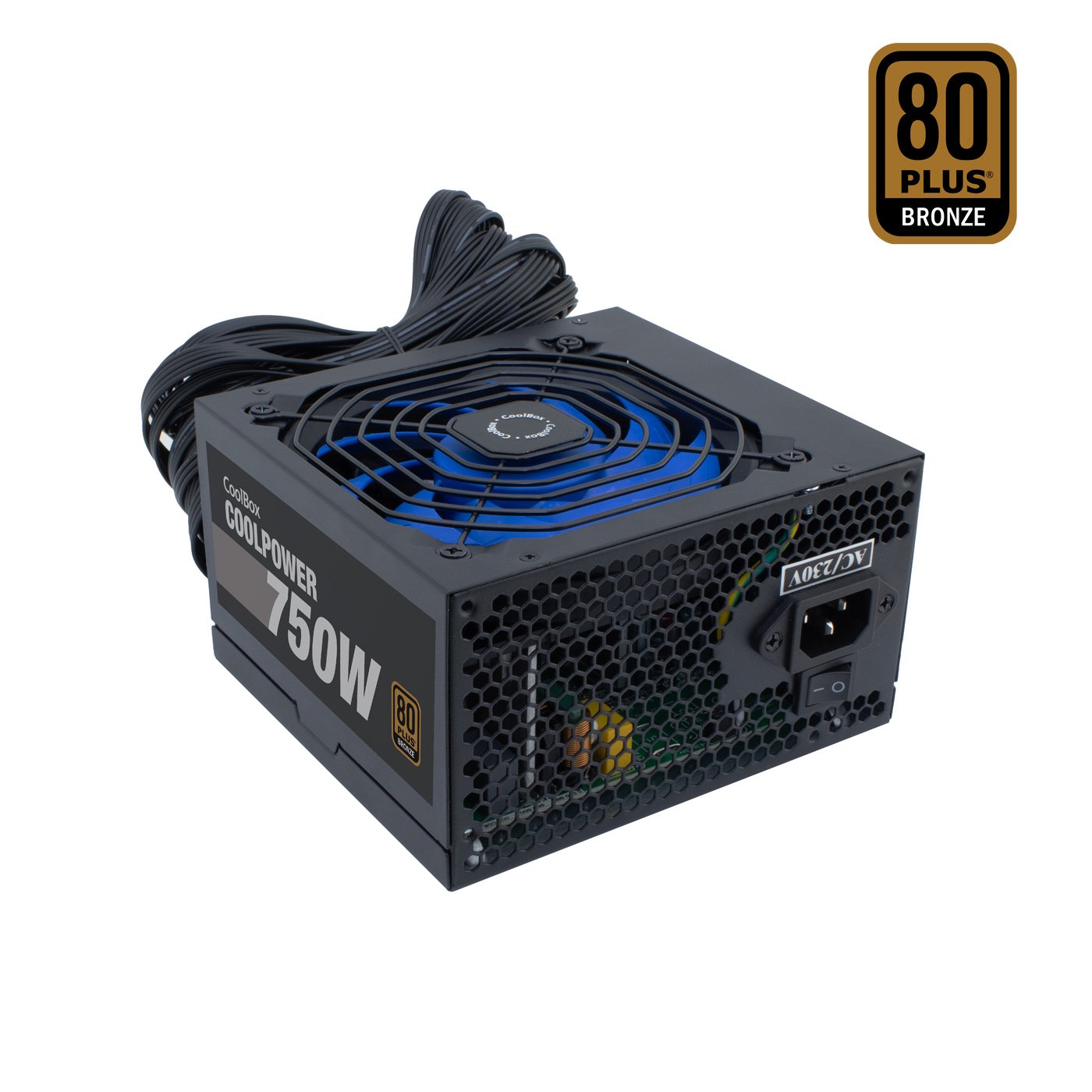EAN 8436556143052 - CoolBox CoolPower 750W unidad de fuente de alimentación 20+4 pin ATX ATX Negro imagen 1